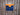 Blue Flames/Orange Tie Dye Snap Bag