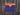 Blue Water Bubbles/Neon Orange Snap Bag